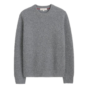 Jordan Sweater Washed Cashmere Marled Heather Grey Sweater