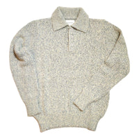 Kier Knitted Polo Stone Fleck - Sweater