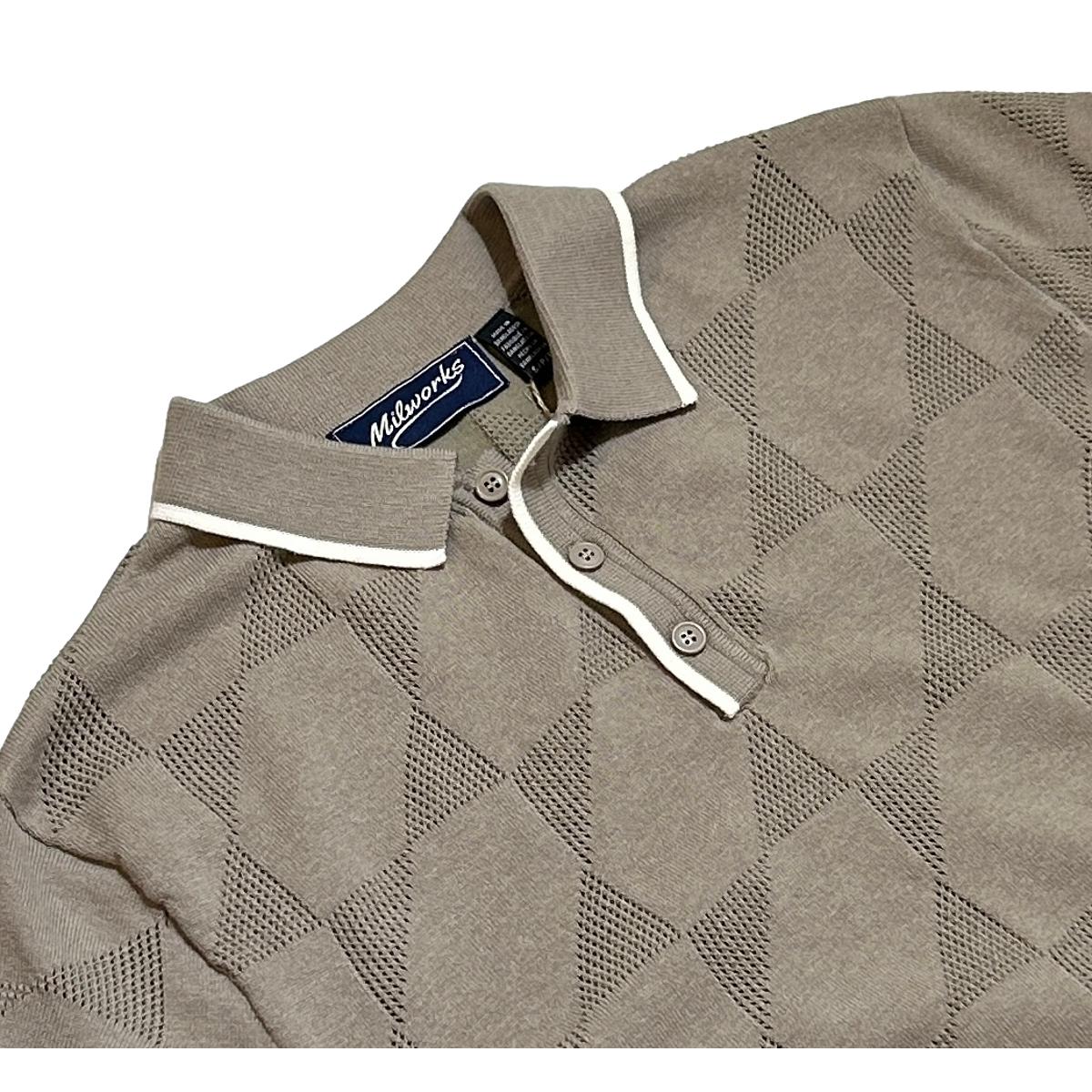 Knitted Polo Sandstone Taupe - polo