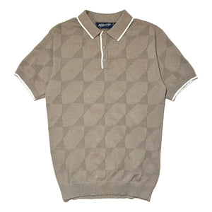 Knitted Polo Sandstone Taupe - polo