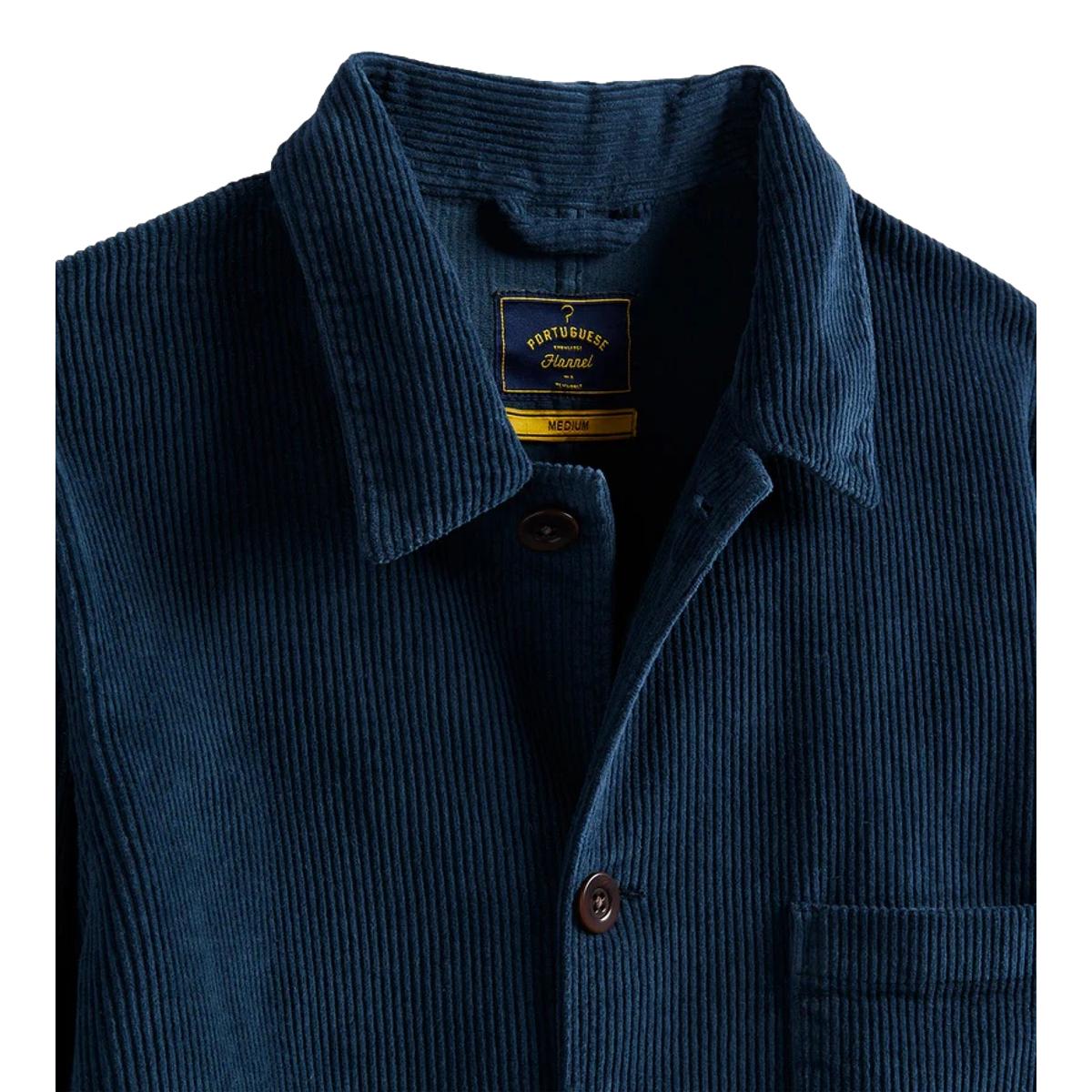 Labura Corduroy Chore Coat Navy - Chore Coat