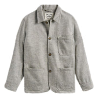 Labura Herringbone Wool Chore Coat Grey - Chore Coat