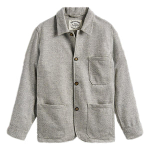 Labura Herringbone Wool Chore Coat Grey - Chore Coat