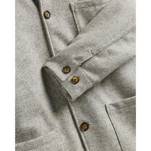 Labura Herringbone Wool Chore Coat Grey - Chore Coat