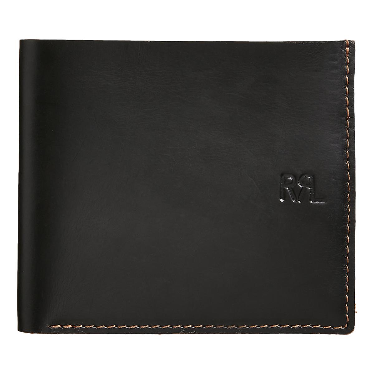 Leather Billfold Black Over Brown - Wallet