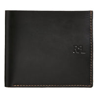 Leather Billfold Black Over Brown - Wallet