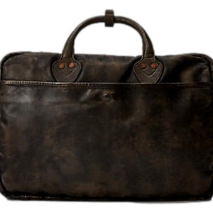 Leather Briefcase Dark Brown - Leather Bag