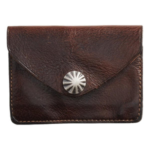 Leather Card Case Dark Brown - Wallet