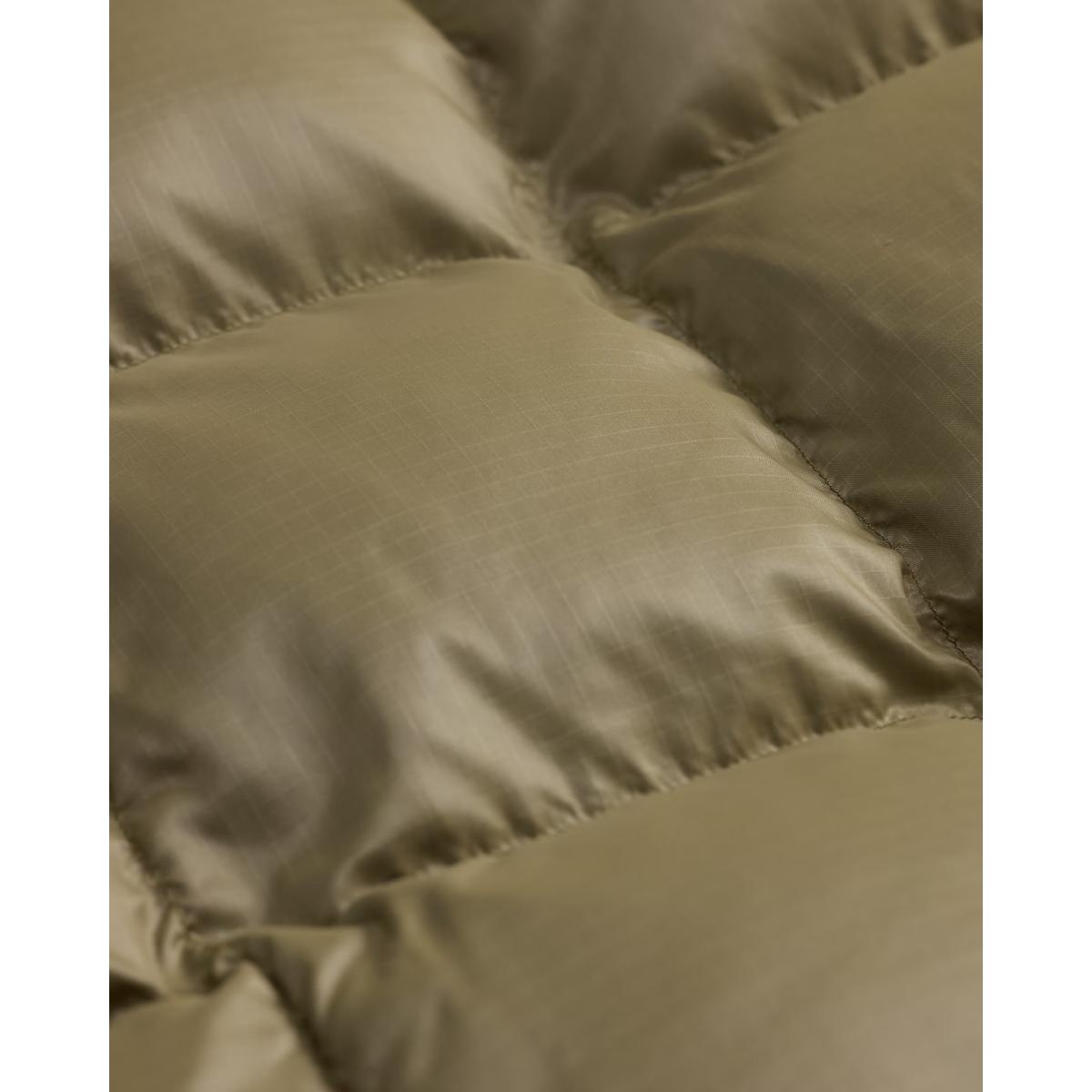 Leather-Yoke Quilted Ripstop Vest Vintage Olive - Vest