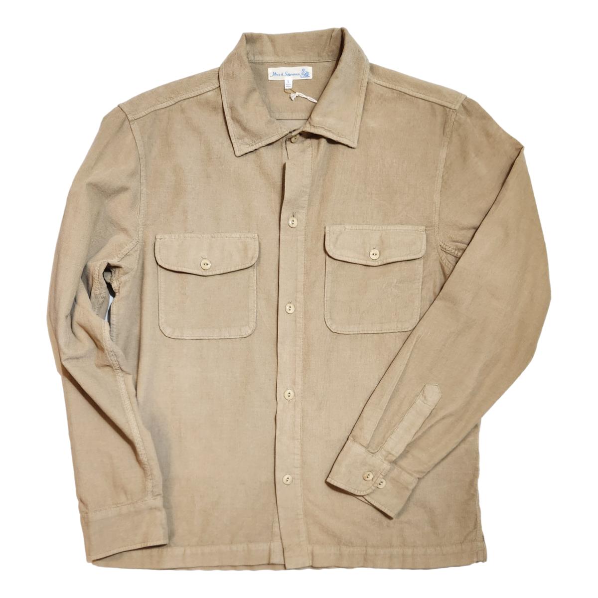 Lightweight Corduroy Shirt Dusted Khaki Shirts