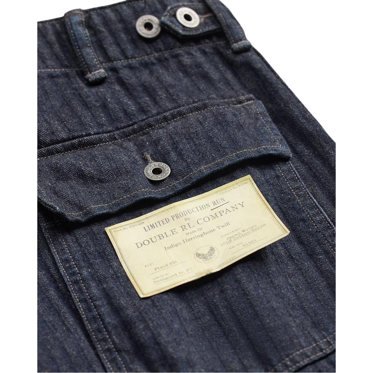 Limited-Edition Indigo Herringbone Pant - Fatigue Pants