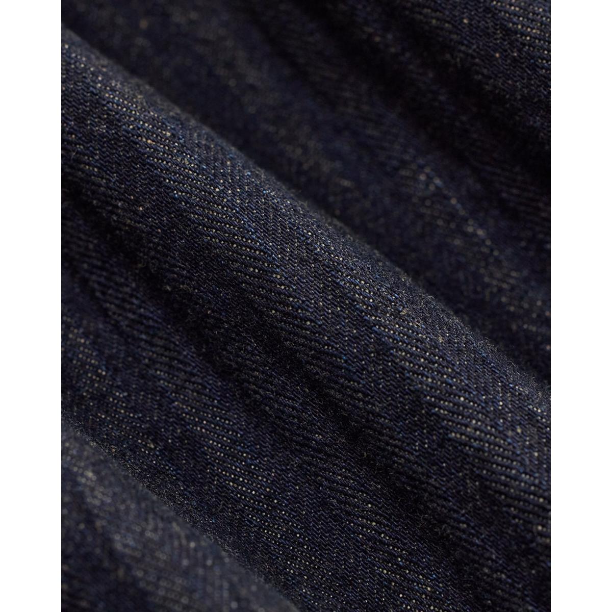 Limited-Edition Indigo Herringbone Shirt - outerwear