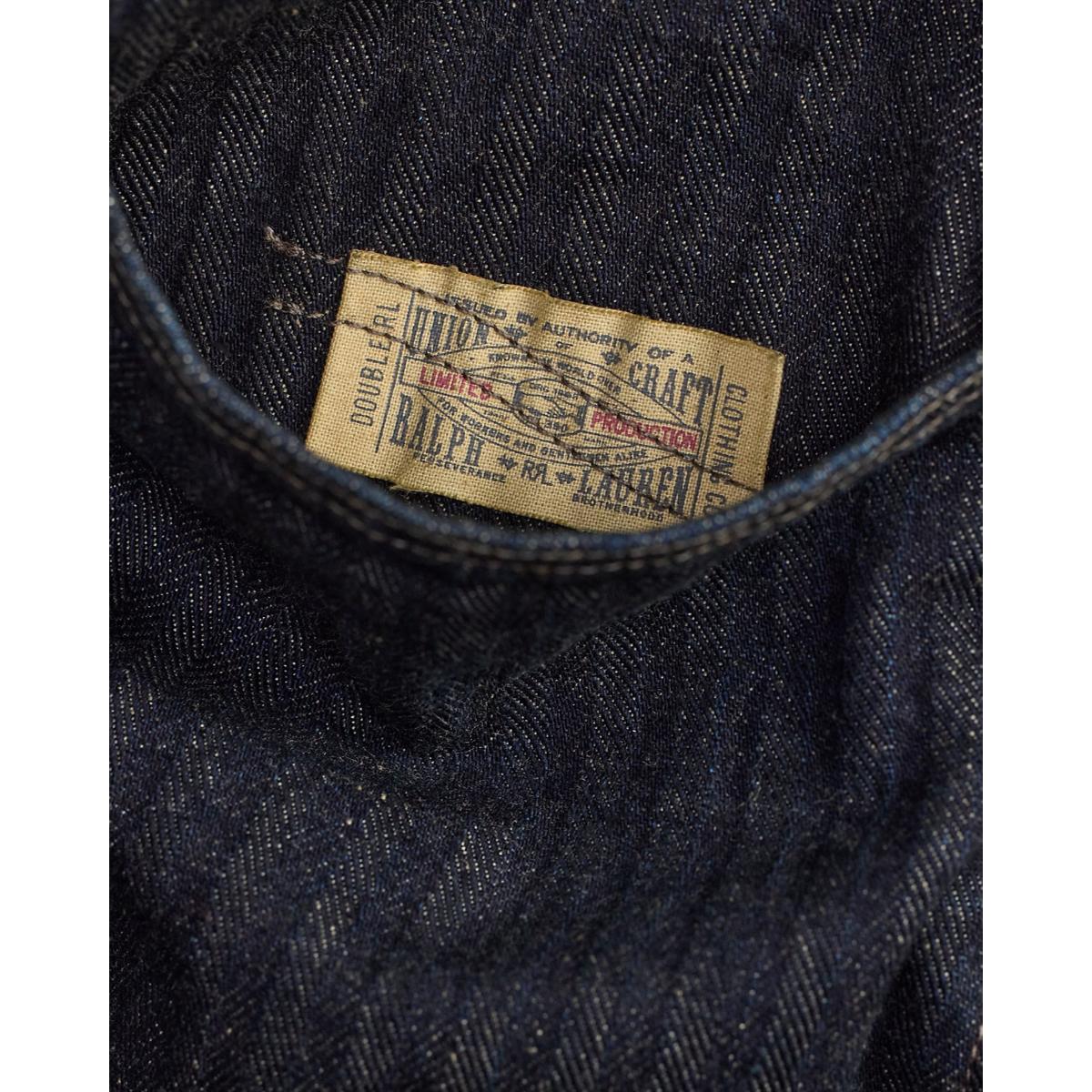 Limited-Edition Indigo Herringbone Shirt - outerwear