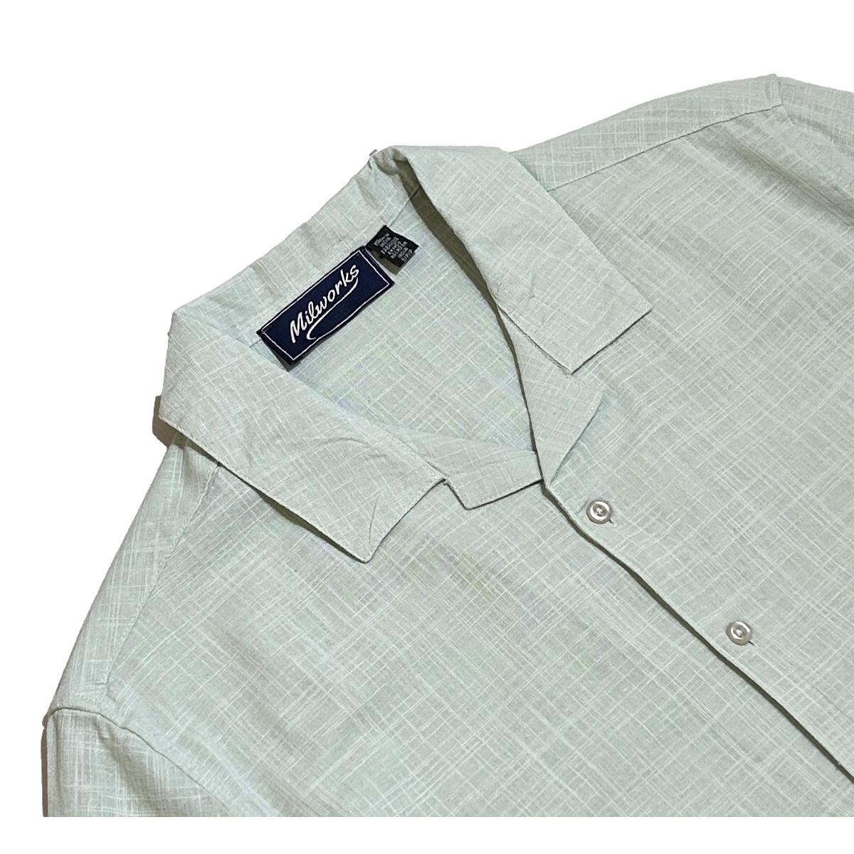 Linen Camp Shirt Green - Shirts