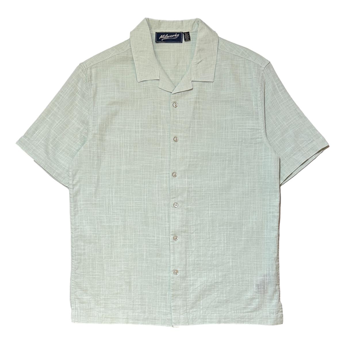 Linen Camp Shirt Green - Shirts