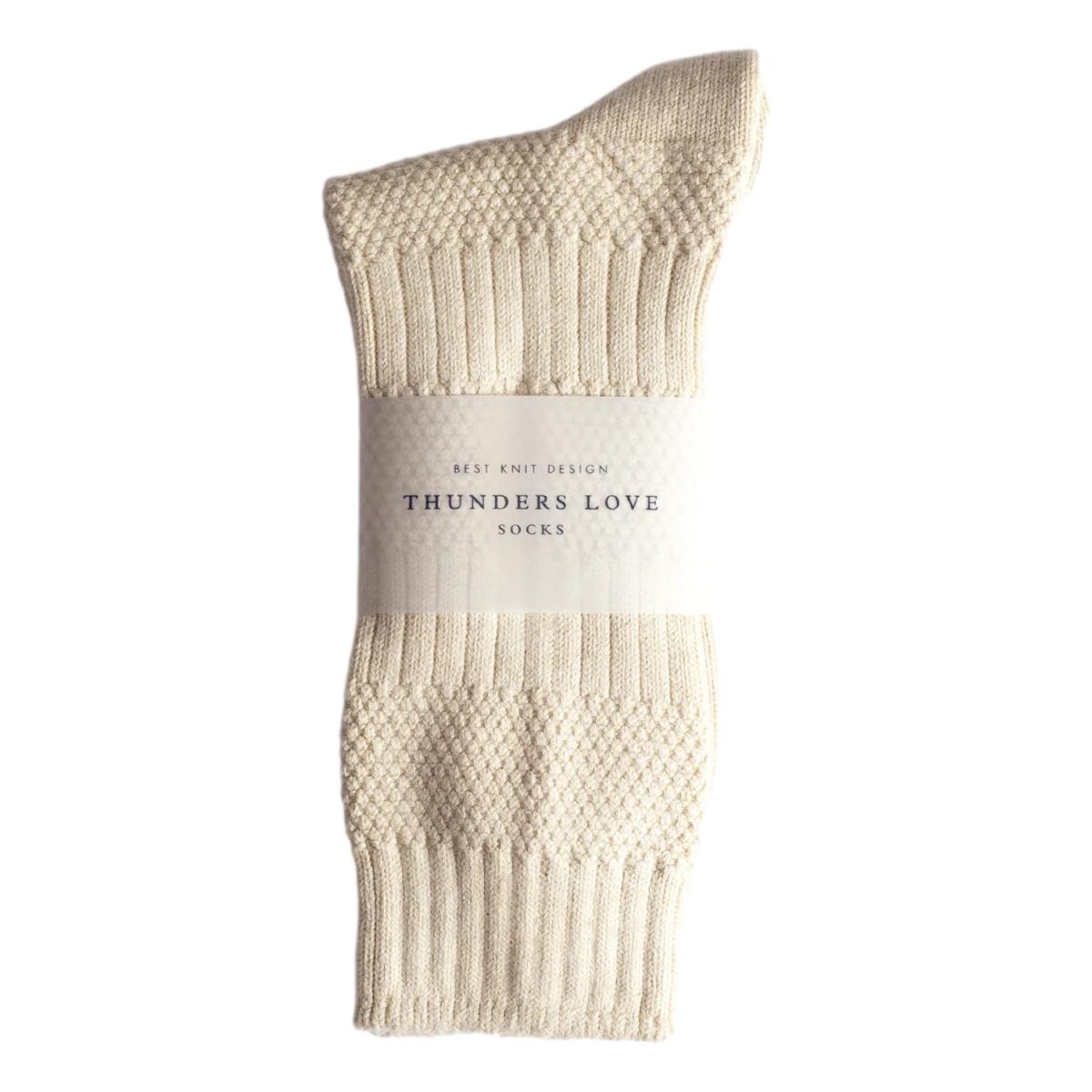 Link Collection Canalé Raw White Socks - Socks