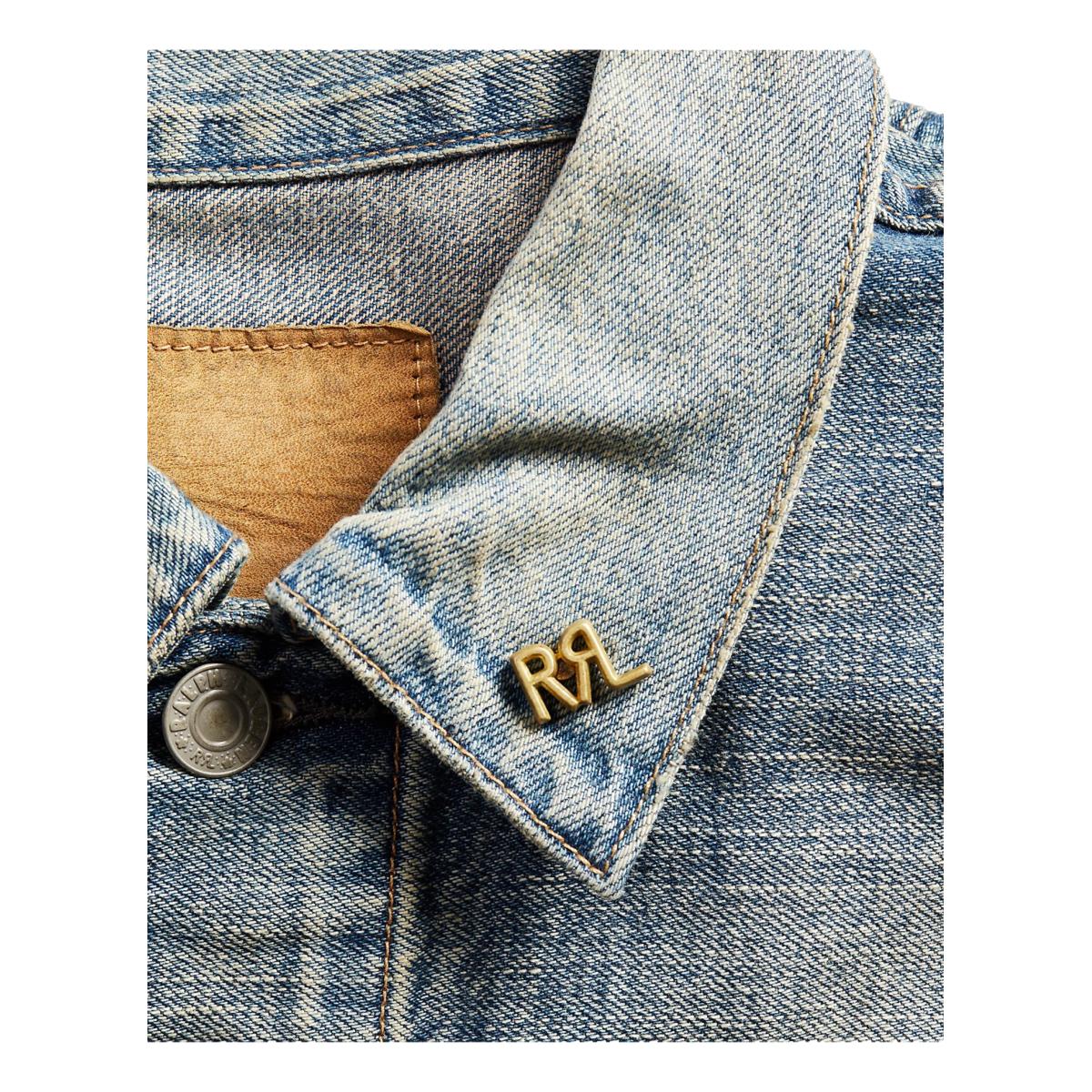 Logo Brass Pin Vintage Brass Enamel - Pin