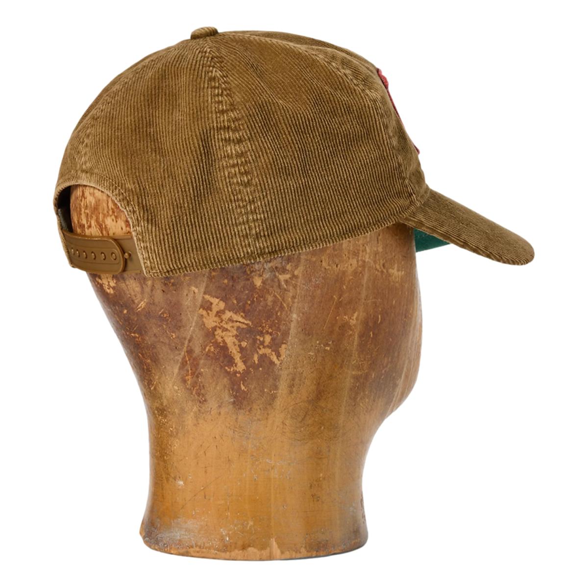 Logo-Patch Corduroy Trucker Cap Faded Tan - Hat