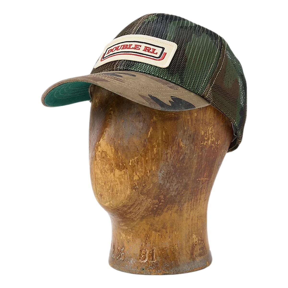 Logo-Patch Woodland Camo Mesh Trucker Cap - Hat