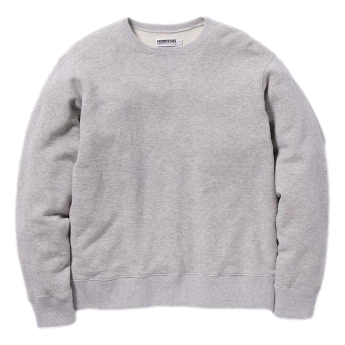 Momotaro Loopwheel Sweatshirt Grey - MILWORKS