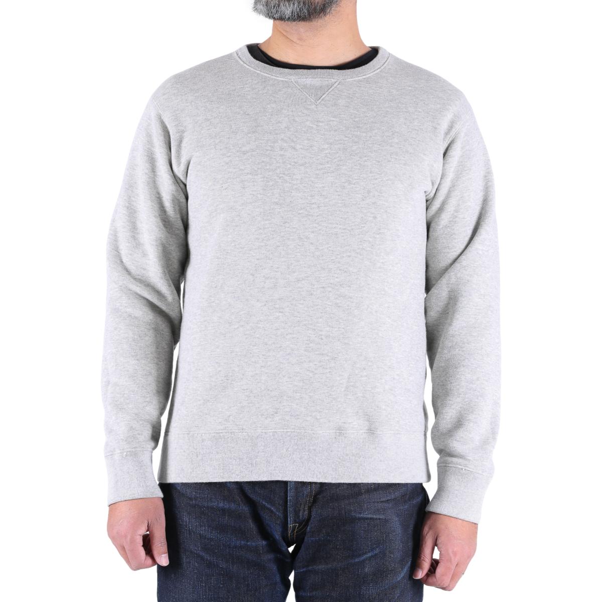 Momotaro Loopwheel Sweatshirt Grey - MILWORKS
