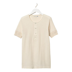Loopwheeled Henley 5,5oz Classic Fit Nature - Henley