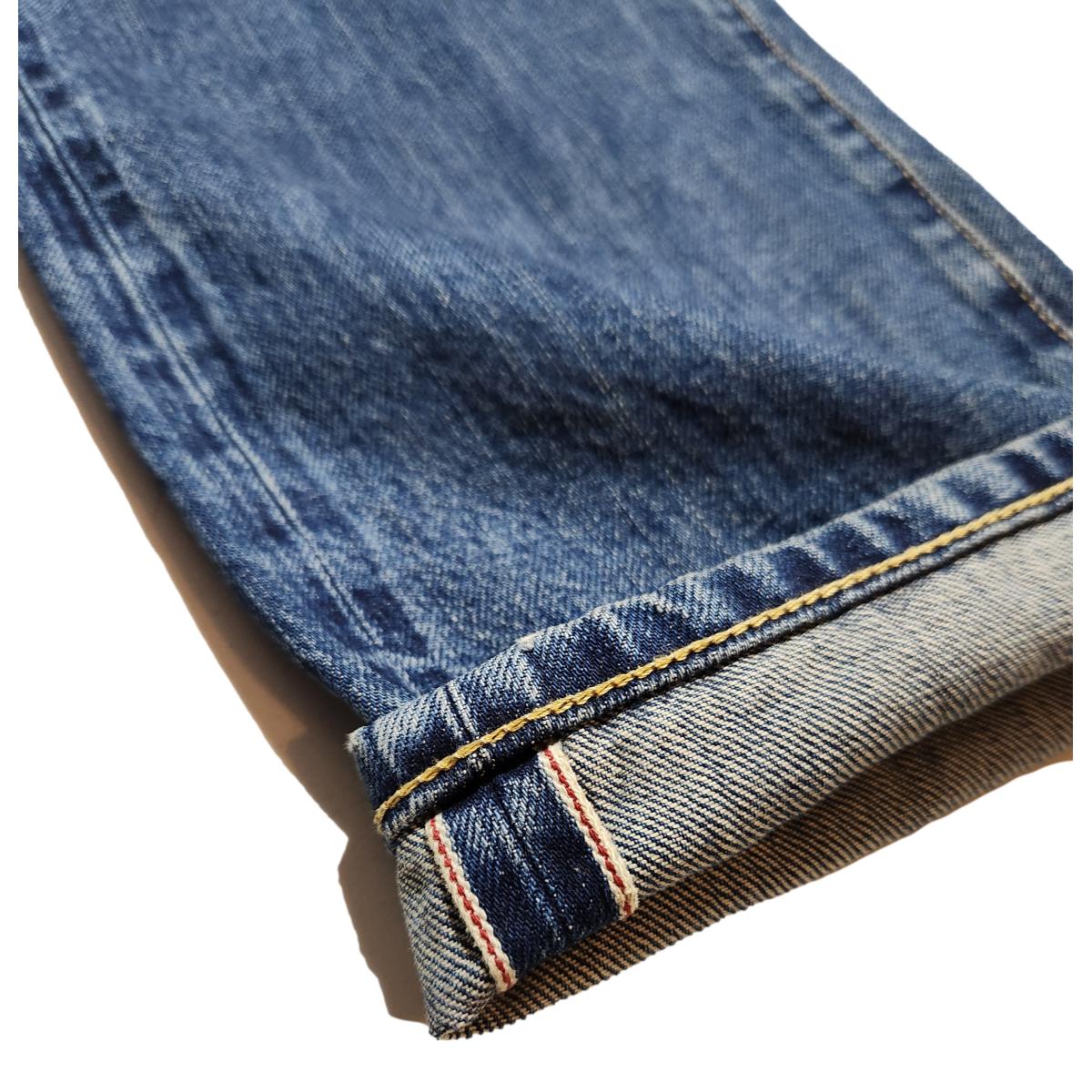 M5 Relaxed Tapered 13oz Kuroki Selvedge Dark Worn Denim
