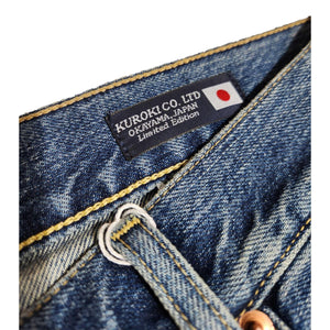 M5 Relaxed Tapered 13oz Kuroki Selvedge Dark Worn Denim