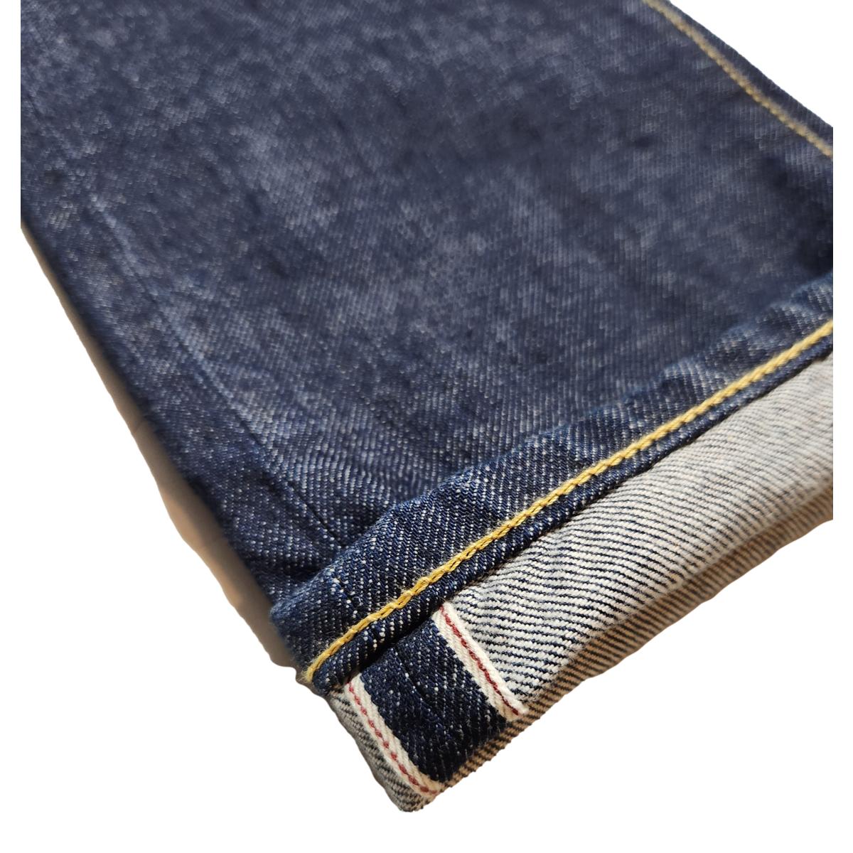 M8 Straight 14oz Indigo Selvedge Rinsed Denim
