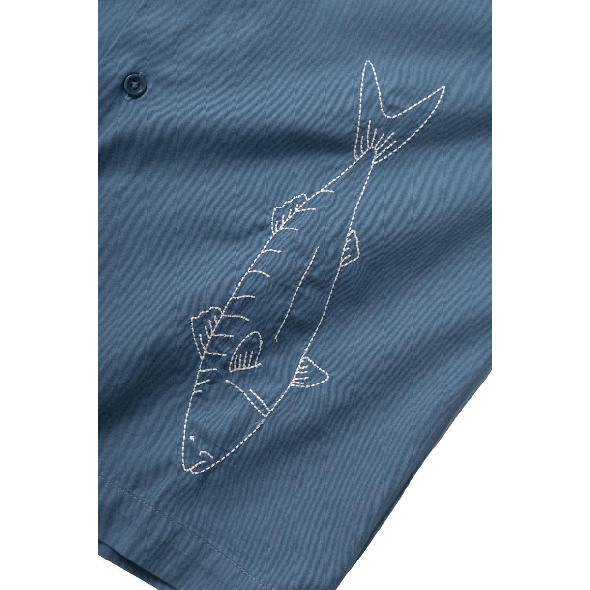 Mackerel Shirt Slate - Shirt