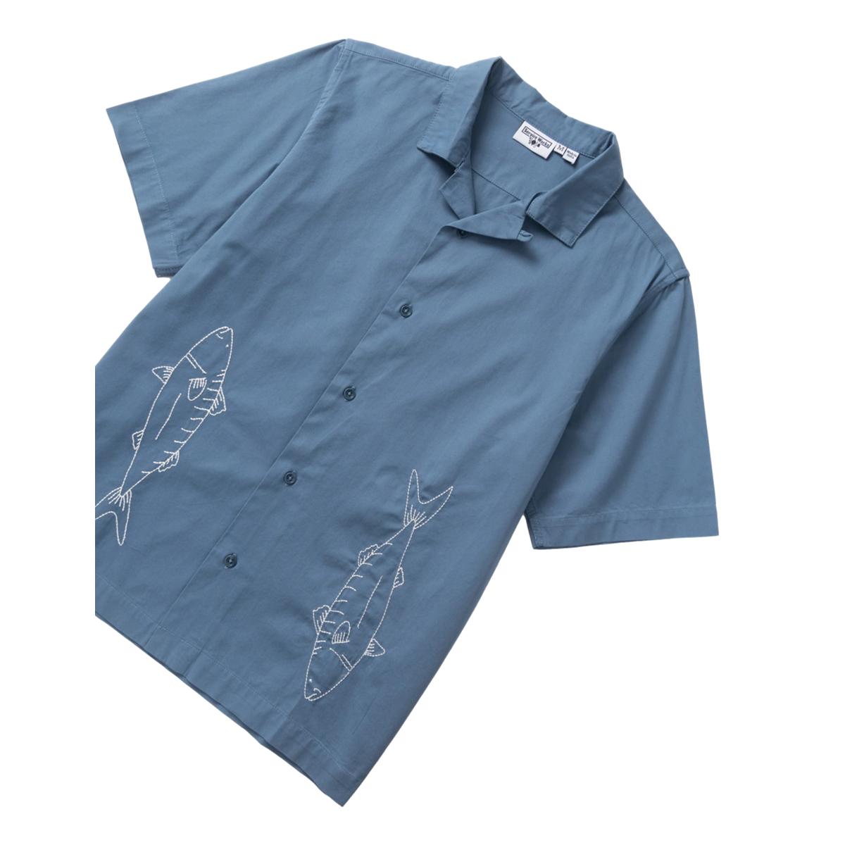 Mackerel Shirt Slate - Shirt