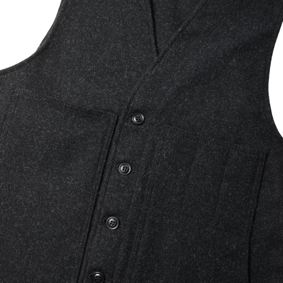 Mackinaw Wool Vest Charcoal - Vest