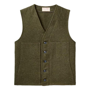 Mackinaw Wool Vest Forest Green - Vest