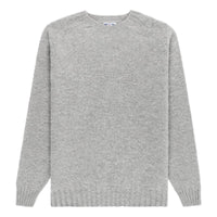 Made-in-Scotland Light Grey Shaggy Dog Sweater - Sweater