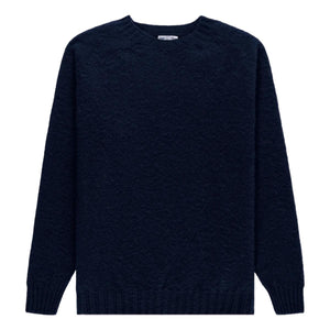 Made-in-Scotland Navy Shaggy Dog Sweater - Sweater