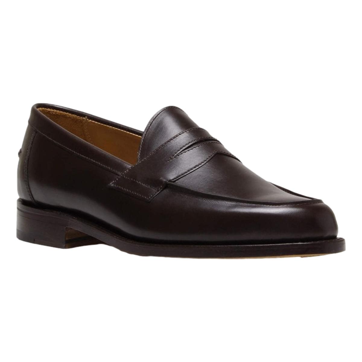 Madrid Dark Brown Calf Buttseam Loafer - Shoes/Boots