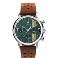 Marlin® Chronograph Tachymeter 40mm Leather Strap Watch