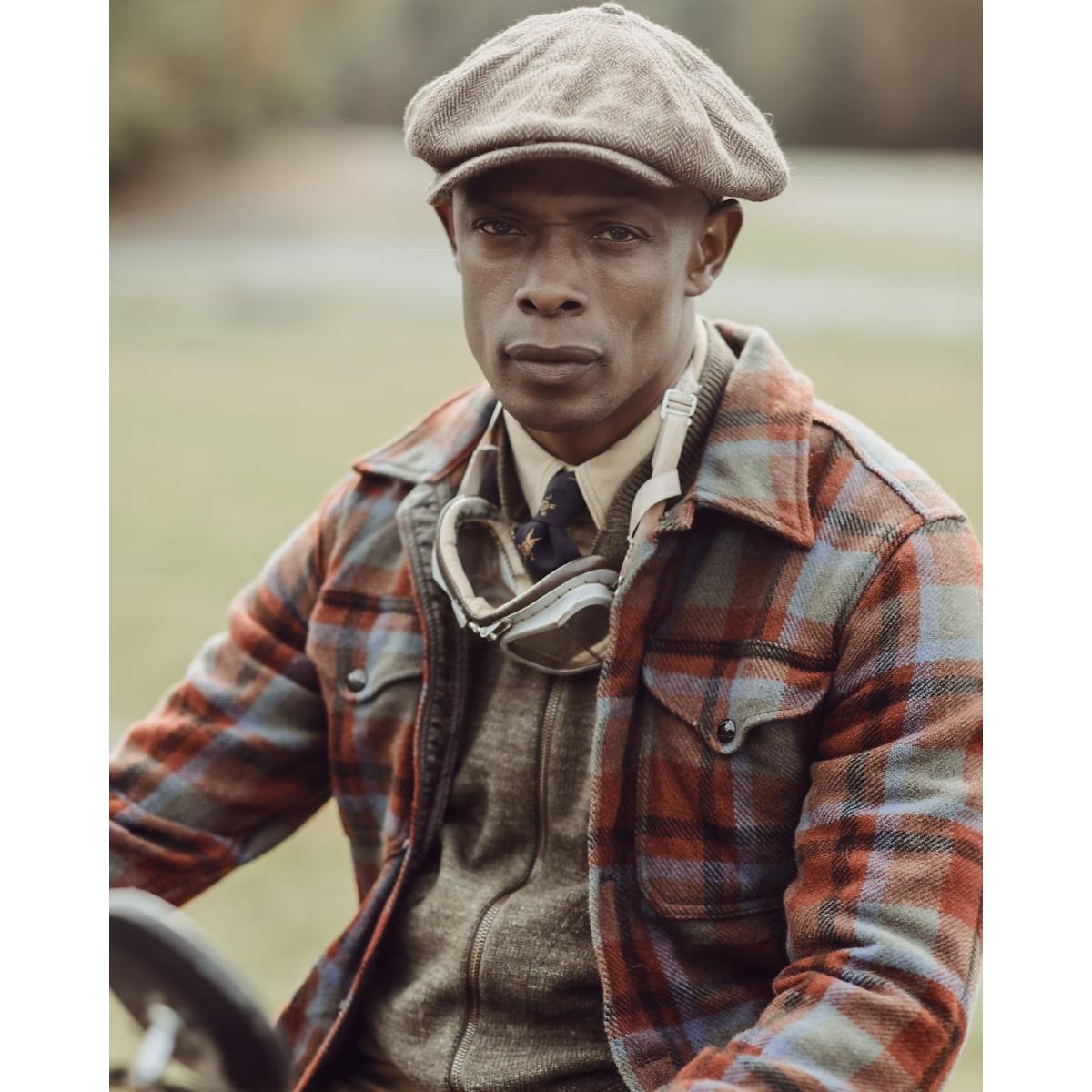 Maroon Plaid Wool Twill Shirt Jacket - Shirt Jacket