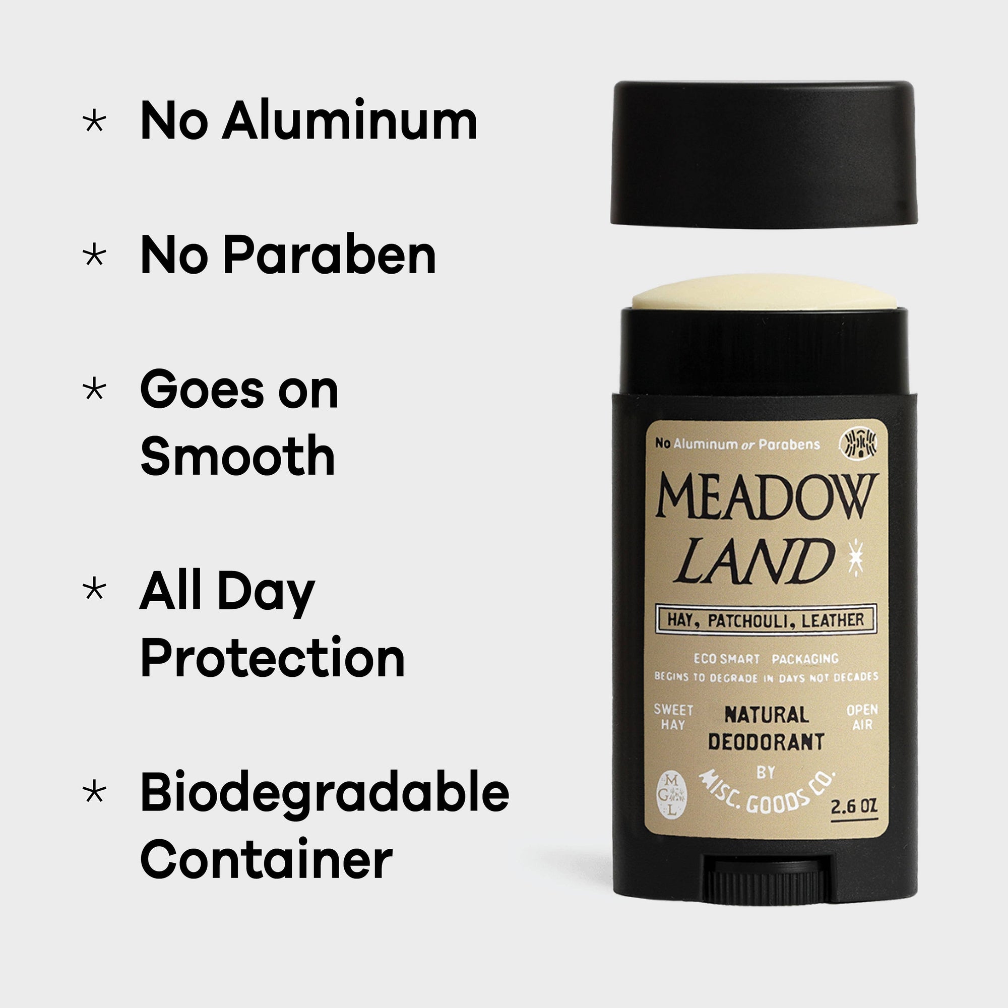 Meadowland Natural Deodorant | No Aluminum or Parabens