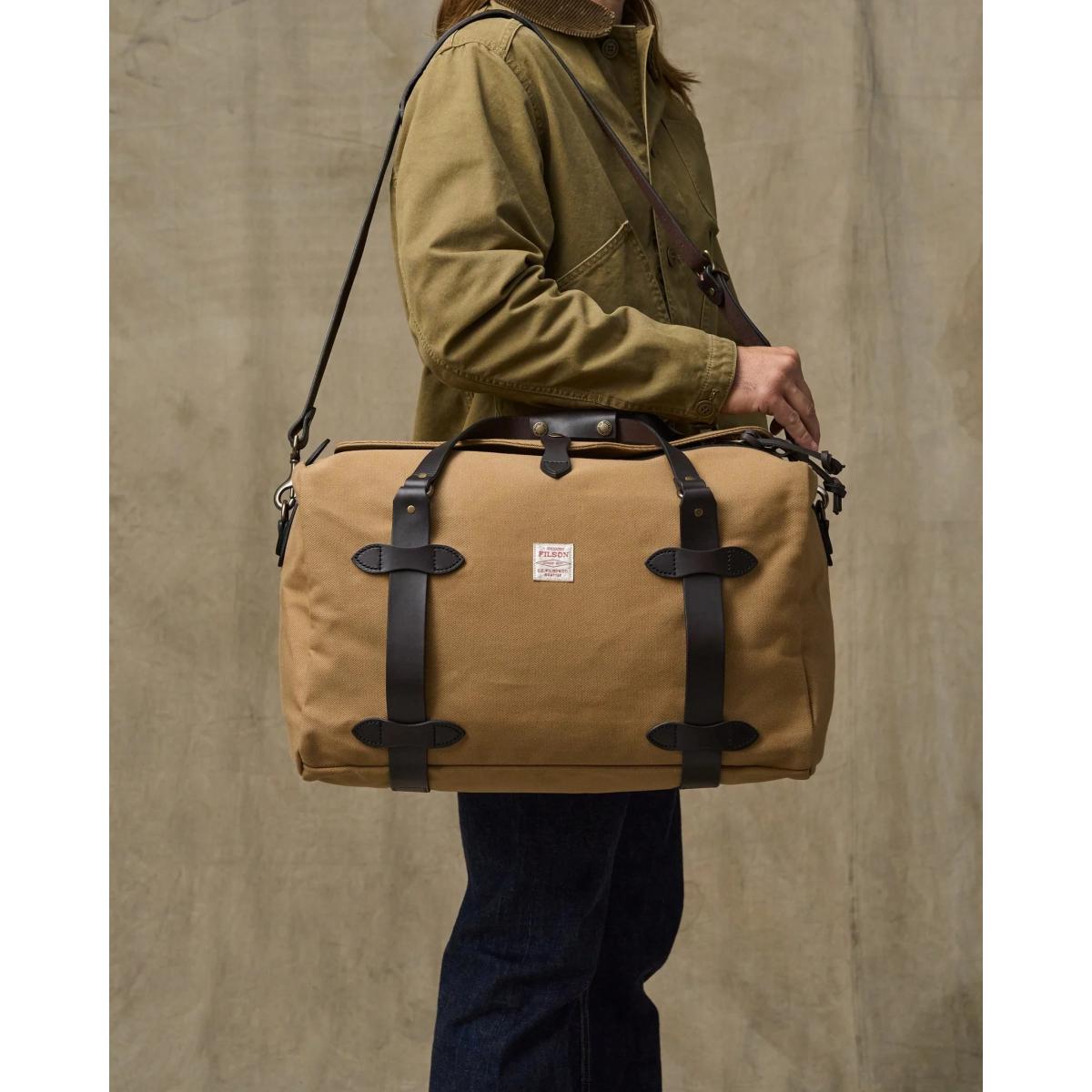Medium Rugged Twill Duffle Bag Tan - Duffle