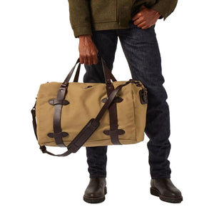 Medium Rugged Twill Duffle Bag Tan