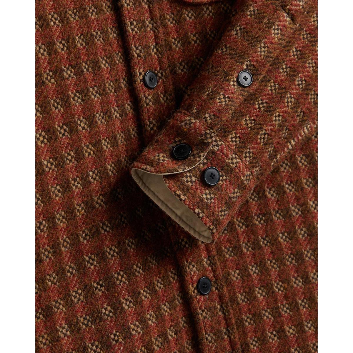 Merino Tweed Shirt Brown - Shirts