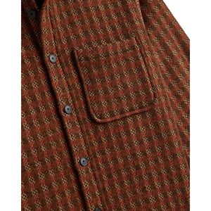 Merino Tweed Shirt Brown - Shirts