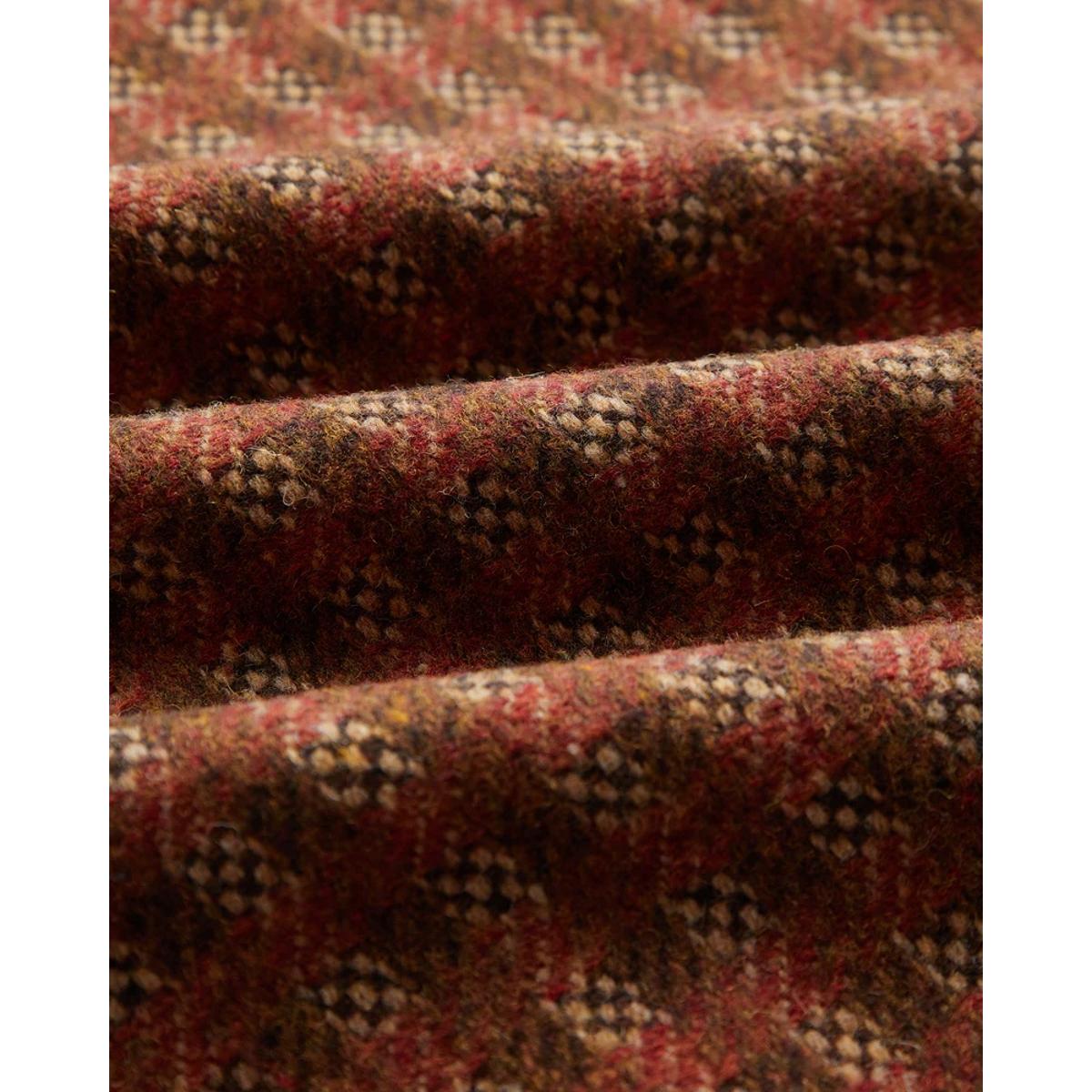 Merino Tweed Shirt Brown - Shirts