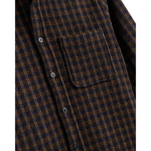 Merino Tweed Shirt Navy - Shirts