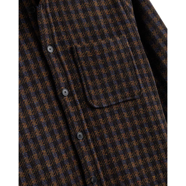 Merino Tweed Shirt Navy - MILWORKS