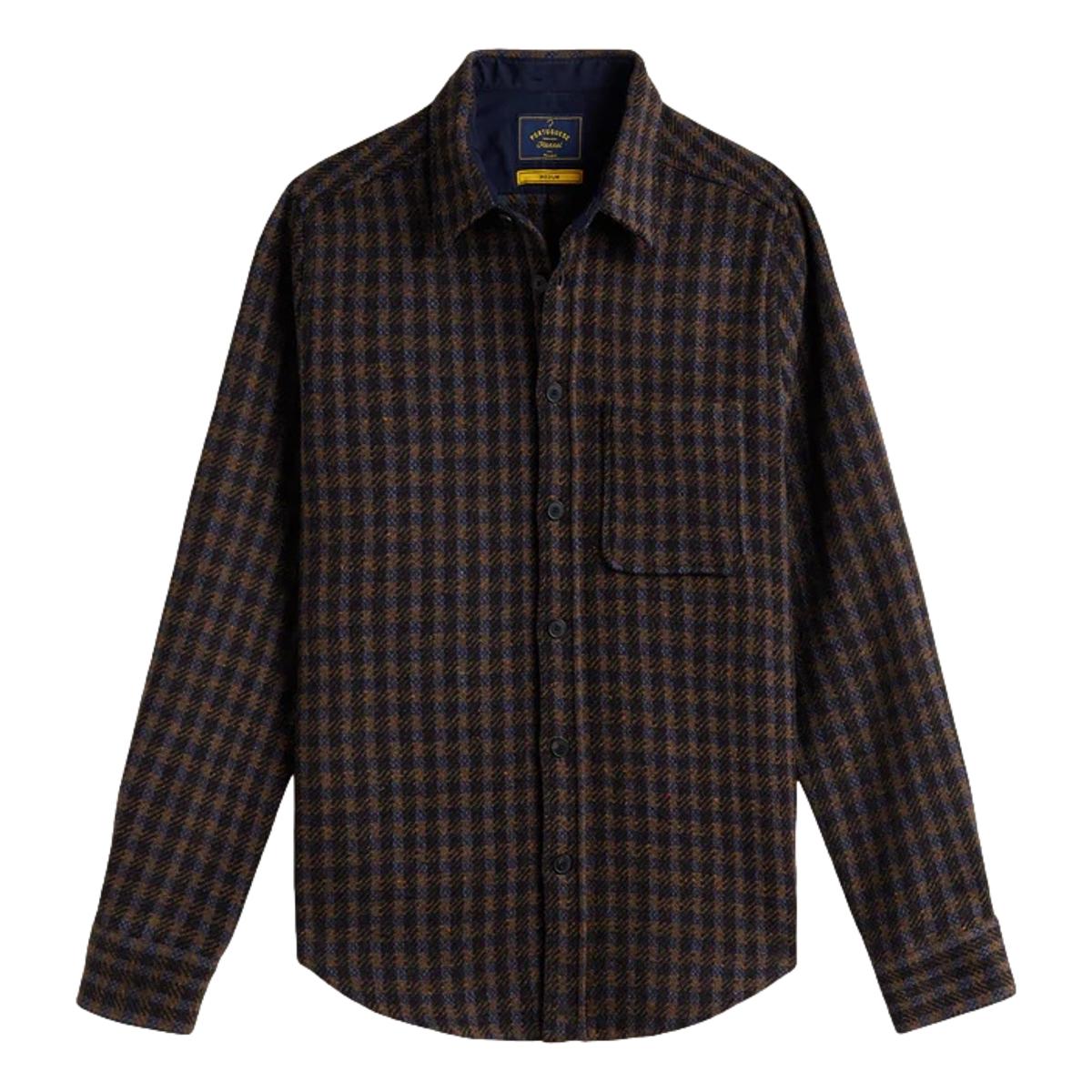 Merino Tweed Shirt Navy - Shirts