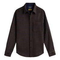 Merino Tweed Shirt Navy - Shirts