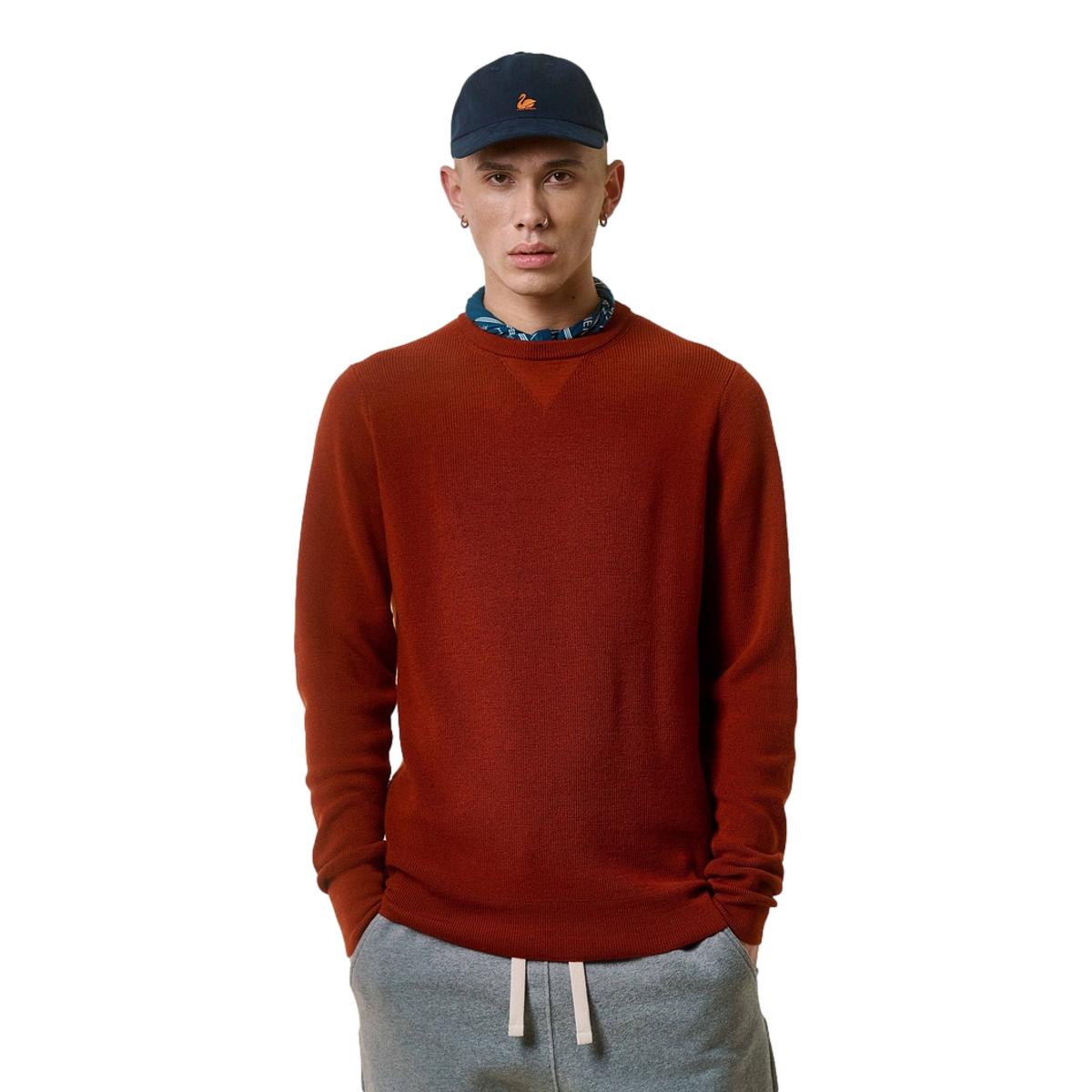 Merino Wool Crew Sweater Clay - Sweater