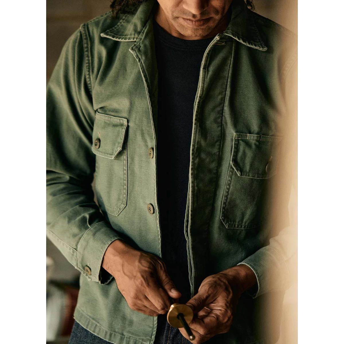 Military Shirt Jacket Fatigue Green - Shirt